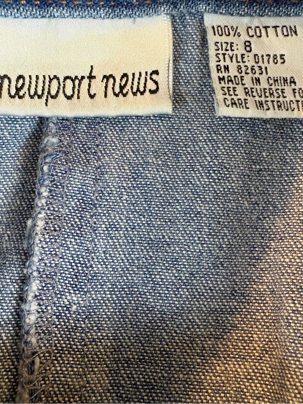 Newport News Vintage Denim Alma Button-Up Slit Maxi Skirt Wmn’s 8 - Picture 6 of 12